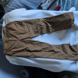 Columbia Mens Cargo Pants 34x34 Tan Sun Protection Outdoor Ripstop Hiking